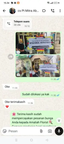 Testimonial Papan Bunga linggamukti