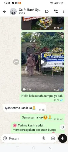 Testimonial Papan Bunga linggamukti